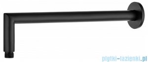 Deante Cascada Nero wylewka prysznicowa ścienna 32,5 cm czarny mat NAC N47K