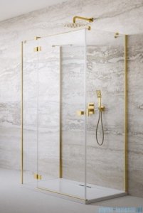 Radaway Essenza Gold Kdj+S kabina 75x80x75cm lewa złoty połysk szkło przejrzyste 1384049-01-01/1385021-09-01L/1384049-01-01