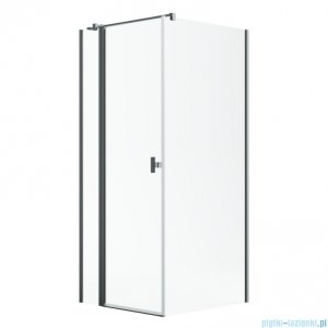 Radaway Nes Kdj II Brushed GunMetal kabina 80x75cm lewa szczotkowany grafit 10032080-92-01L/10039075-01-01