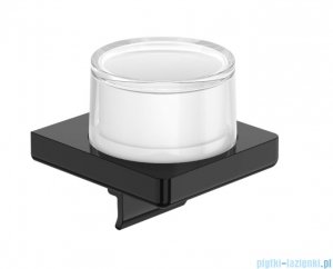 Roca Tempo dozownik szklany ścienny Titanium Black  z odporną powłoką Everlux A817037CN0