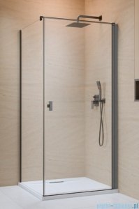 Radaway Nes Kdj I Brushed GunMetal kabina 100x70cm prawa szczotkowany grafit 10022100-92-01R/10039070-01-01