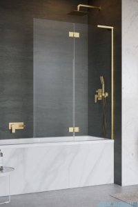 Radaway Essenza 8 SL Gold PND II parawan nawannowy 130cm prawy złoty połysk/przejrzyste 10500130-09-01R