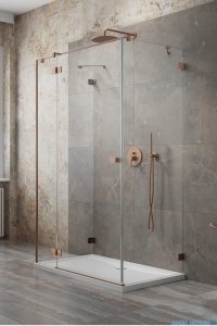 Radaway Essenza Pro Brushed Copper Kdj+S kabina 100x110x100cm lewa szczotkowana miedź 10097311-93-01L/10098100-01-01/10098100-01-01