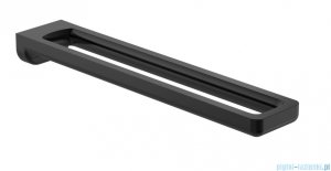 Roca Tempo wieszak ręcznikowy podwójny ścienny 80 cm z odporną powłoką Everlux Brushed Tiatnium Black A817031NM0