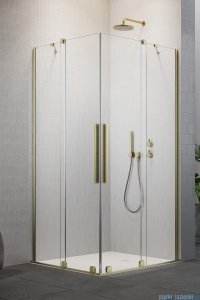 Radaway Furo Brushed Gold KDD kabina 100x80cm szczotkowane złoto 10105100-99-01L/10105080-99-01R