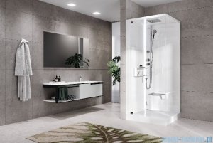 Novellini Glax 2 2.0 kabina z hydromasażem hydro plus 90x90 lewa total biała G22GF90ST1L-1UU