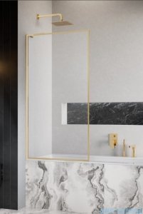 Radaway Modo F SL Gold PNJ II parawan nawannowy 90cm lewy złoty połysk/przejrzyste 10406090-09-01L