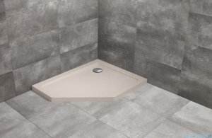 Radaway Doros PT E Stone brodzik pięciokątny 100x90 prawy kaszmirowy SDRPT1090-01-84SR