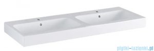 Geberit iCon Umywalka ścienna podwójna z otworami na baterię 120x48 cm KeraTect 124120600