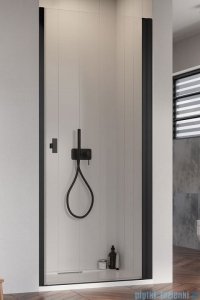 Radaway Nes 8 Black Dwj I Drzwi wnękowe 80cm prawe czarny mat/szkło przejrzyste 10076080-54-01R