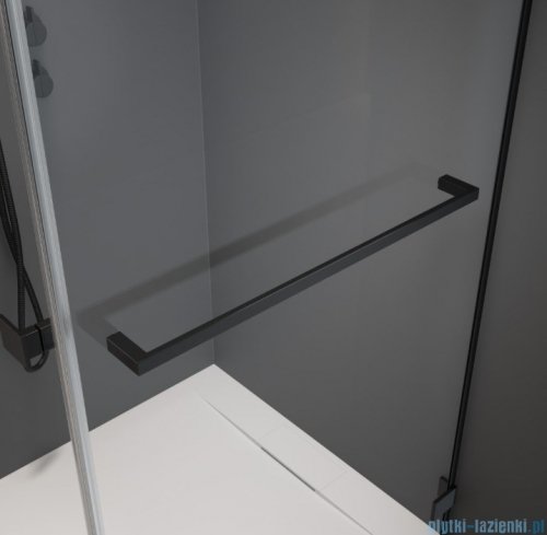 Radaway Modo F SL Black II kabina Walk-in 100x201,6cm lewa Czarna szkło przejrzyste 10419104-54-01L