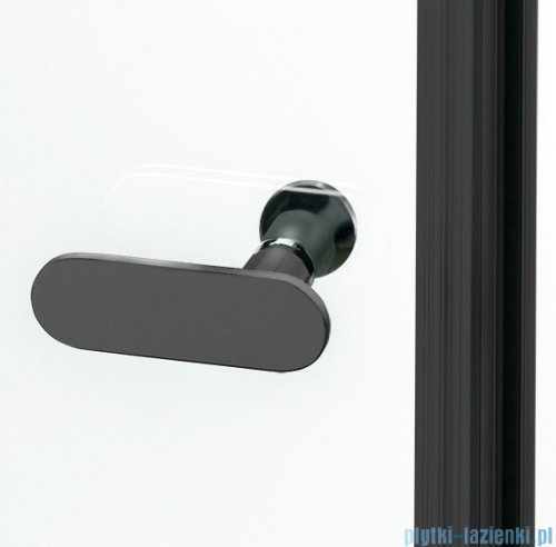 New Trendy New Soleo Black drzwi wnękowe bifold 120x195 cm przejrzyste lewe D-0227A