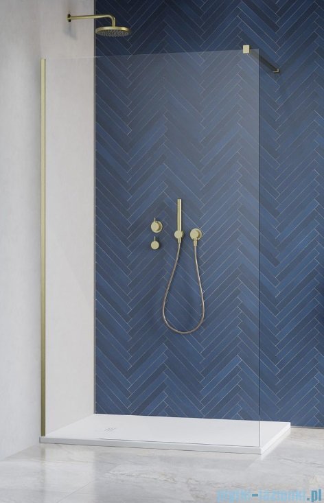 Radaway Modo New II Brushed Gold kabina Walk-in 80x200 szczotkowane złoto 389084-99-01