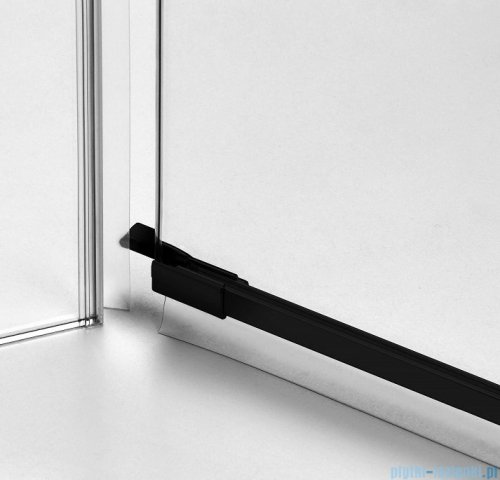 New Trendy Avexa Black drzwi wnękowe 130x200 cm przejrzyste prawa EXK-1557