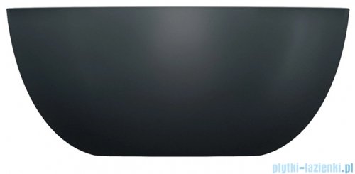 Omnires Shell M+ umywalka nablatowa Ø35 cm black lava mat SHELL350UNBLV
