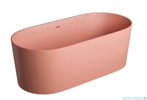 Omnires Ovo M+ wanna wolnostojąca z przelewem 160 x 75 cm coral mat OVO160WWZPCO