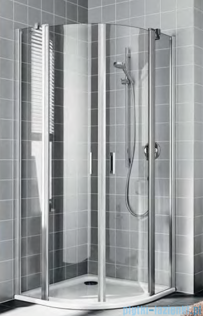 Kermi Cada XS kabina prysznicowa półokrągła 80x80 cm CKP5008020VPK