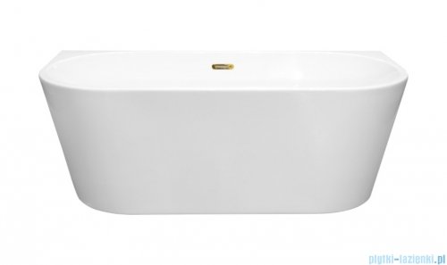 Besco Vica New wanna 170x80cm wolnostojąca przyścienna z przelewem szczelinowym slim syfon klik-klak grafit gun metal #WAS-170VNGR