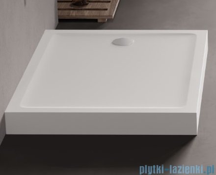 New Trendy Mild Brodzik akrylowy prostokątny 80x90x11,5 cm biały B-0611
