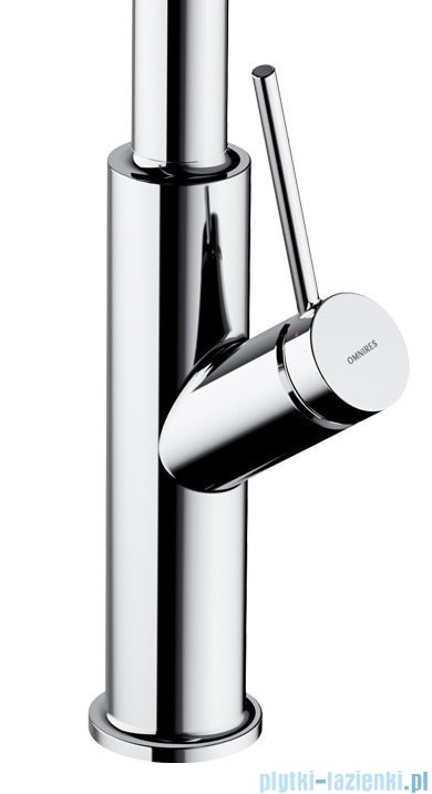 Omnires Bend bateria zlewozmywakowa z wyciąganą wylewką chrom BE6455CR