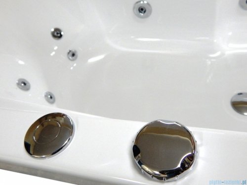 Riho Lusso 190x80cm wanna prostokątna z hydromasażem Pneumatic prawa + nogi + syfon BA59-PNE-P