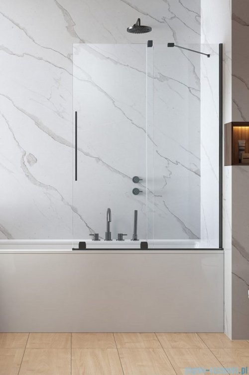 Radaway Furo Brushed GunMetal PND II parawan nawannowy 180cm prawy szczotkowany grafit 10109938-92-01R/10112894-01-01