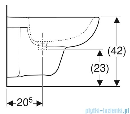 Geberit Selnova bidet wiszący biały 500.264.01.7
