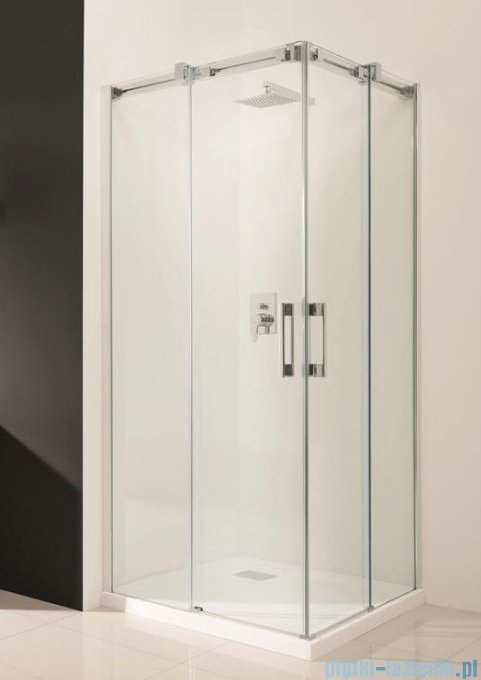 Radaway Espera KDD Kabina prysznicowa 90x90 szkło przejrzyste + brodzik Delos C + syfon 380151-01L/380151-01R/SDC0909-01