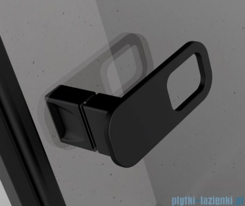Radaway Essenza 8 Black Ptj kabina pięciokątna 100x90cm prawa czarny mat/szkło przejrzyste 10490000-54-01R/10490900-01-01