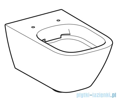 Geberit Smyle Square Miska wisząca, Rimfree 500208011