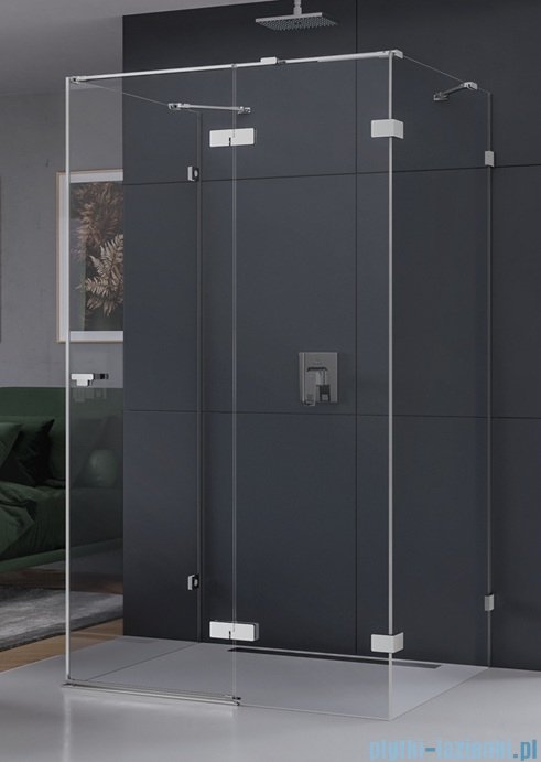 New Trendy Eventa kabina prysznicowa przyścienna 80x90x200 cm przejrzyste Prawa EXK-4574
