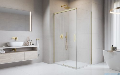 Radaway Idea 8 Kdj Brushed Gold kabina 100x70cm lewa szczotkowane złoto 10340520-99-01L/10350453-01-01/10360070-01-01R