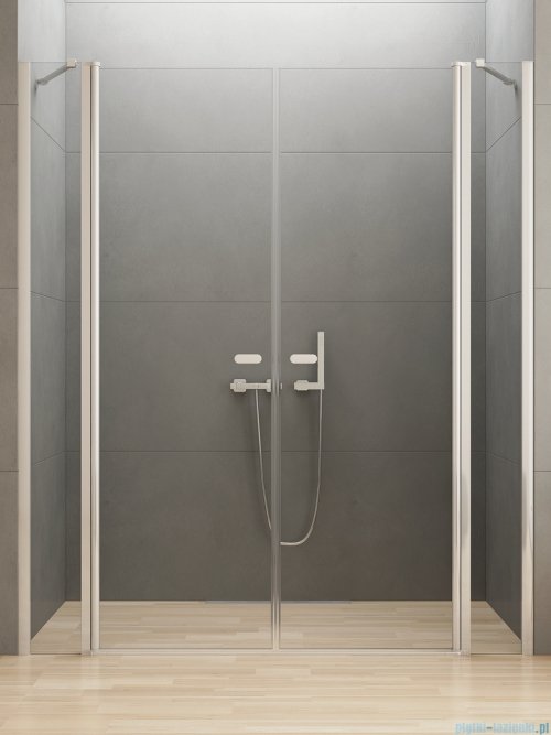 New Trendy New Soleo 150x195 cm drzwi wnękowe wahadłowe podwójne szkło przejrzyste D-0266A