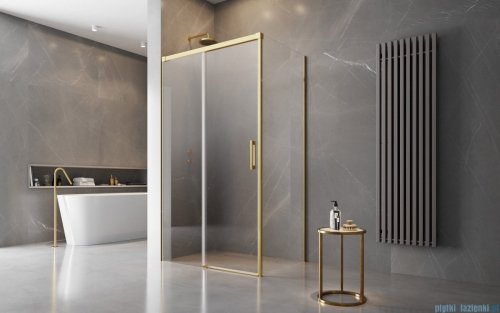Radaway Idea Gold Kdj kabina 130x100cm lewa złoty połysk/szkło przejrzyste 387043-09-01L/387052-09-01R