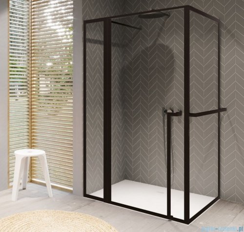 Riho Lucid GD203 kabina prysznicowa z wieszakiem 110x90cm czarna G005017121