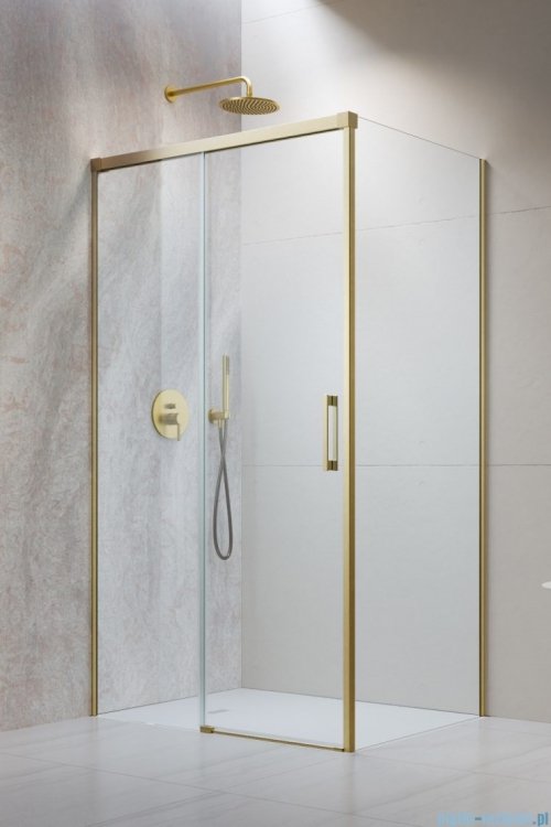 Radaway Idea Kdj Brushed Gold kabina 130x100cm lewa szczotkowane złoto 387043-99-01L/387052-99-01R