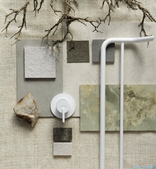 Deante SILIA Wieszak na ręcznik podwójny ścienny bianco ADI_A631