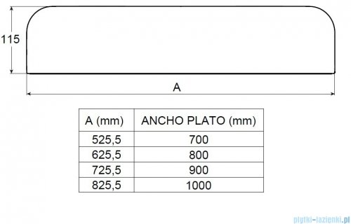 Roca osłona odpływu STONEX dla brodzików Aquos 100cm beżowy A276358650
