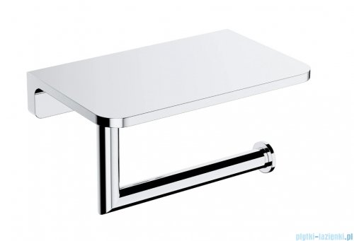 Omnires Modern Project uchwyt na papier toaletowy z półką chrom połysk MP60511CR
