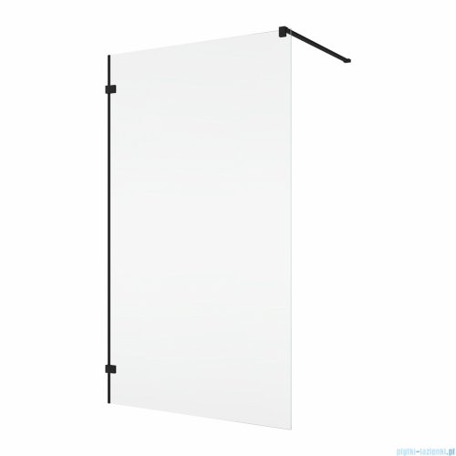 Ronal ANNEA ANTW1 Black Line Ścianka wolnostojąca Walk-in 80x200 cm z uchwytem kątowym czarny mat ANTW108000607