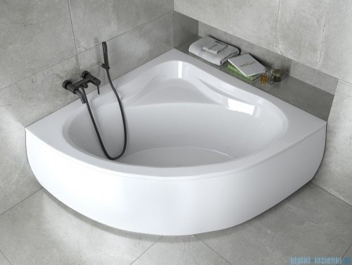 Besco Mia 120x120cm wanna narożna + obudowa + syfon #WAM-120-NS/OAM-120-NS/19975