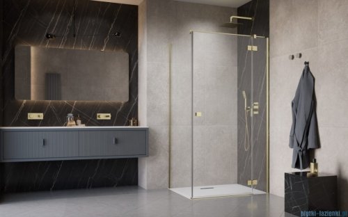 Radaway Essenza 8 Brushed Gold Kdj kabina 110x80cm prawa szczotkowane złoto 10480712-01-01R/10470337-99-01R/10113080-01-01
