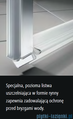 Kermi Cada XS drzwi wahadłowe 2-skrzydłowe 70 cm CKPTD07020VPK
