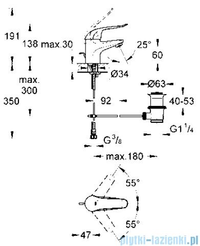 Grohe Euroeco Special bateria umywalkowa 32763000