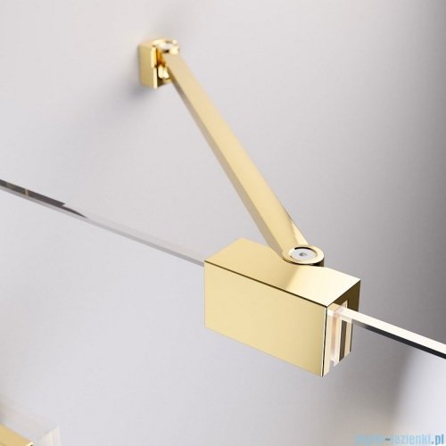 Radaway Essenza Pro Gold Kdj kabina 100x100cm lewa złoty połysk/szkło przejrzyste 10097100-09-01L/10098100-01-01