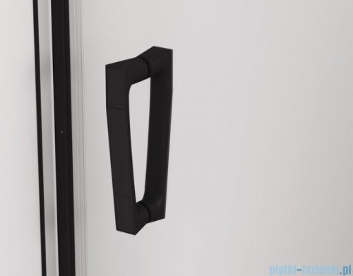 SanSwiss Cadura Black Line drzwi wahadłowe 120cm dwuczęściowe profile czarny mat CA2C1200607