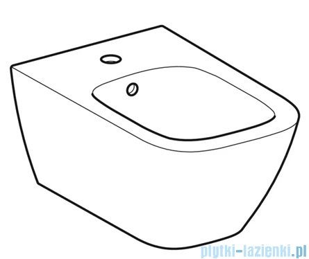 Geberit Smyle Square bidet wiszący biały 500.209.01.1