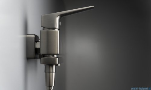 Deante BLUR Bateria wannowa ścienna ze składaną wylewką titanium BQL_D12M