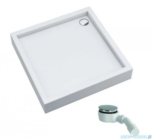 Schedpol Schedline Favory Plus brodzik kwadratowy 80x80x16cm Biały 3ST.F1K-8080