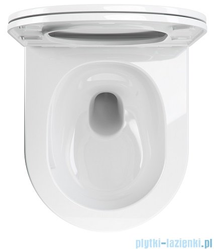 Omnires Ottawa Silent Power™ miska WC wisząca + deska wolnoopadająca biały połysk OTTAWASPMWBP